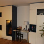 Double buffet moderne blanc et bleu
